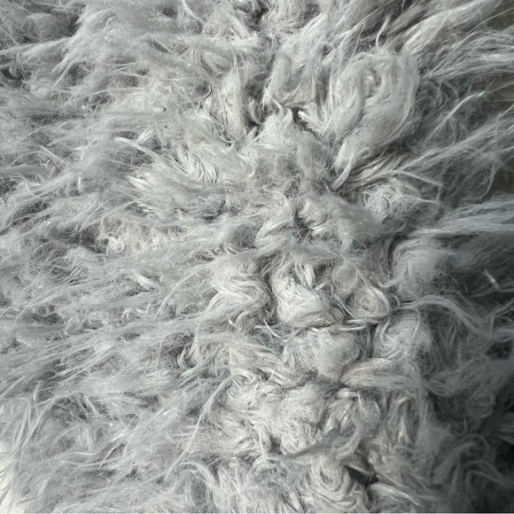 Gray Faux Fur Infinity Scarf Super Soft - Picture 2 of 5